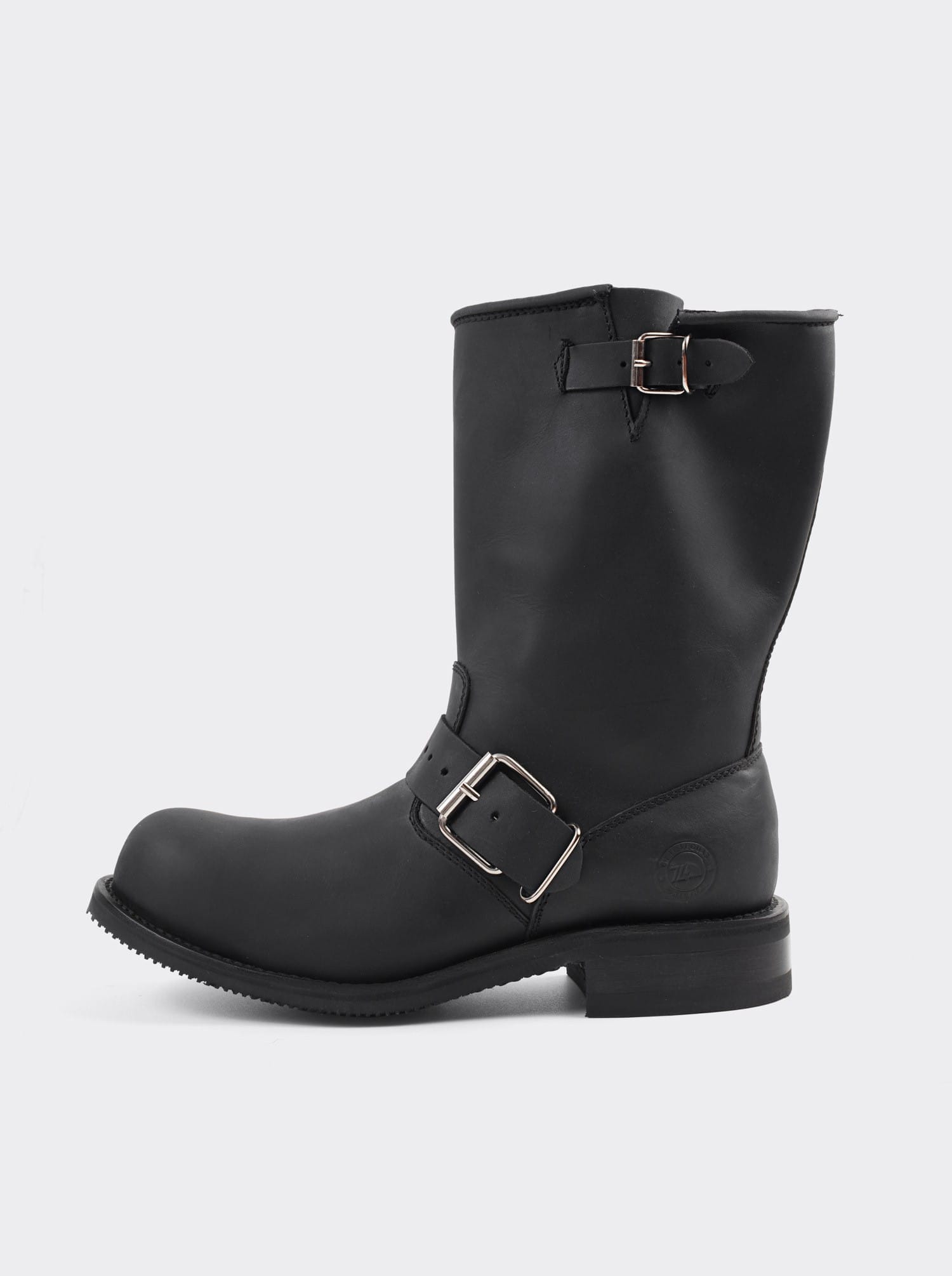 Bota Biker con Casco de Acero Crazy Negro Estilo 1808