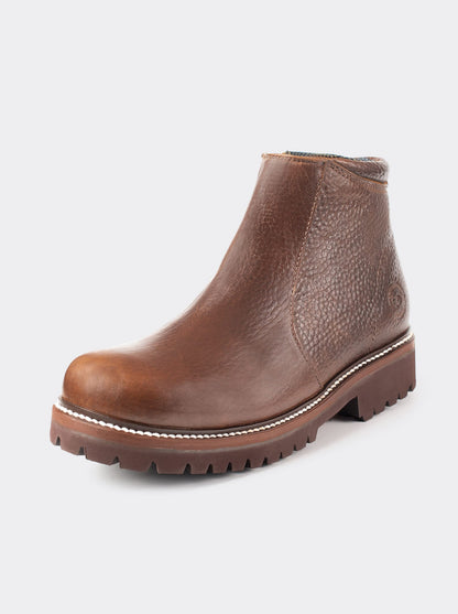 Zippered Comfort Boot in Bull Fight Ocher Style 2466