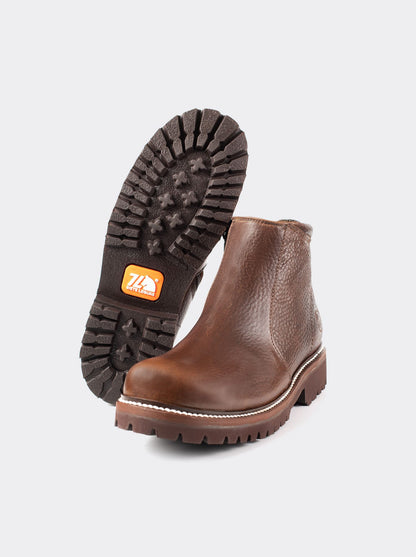 Zippered Comfort Boot in Bull Fight Ocher Style 2466