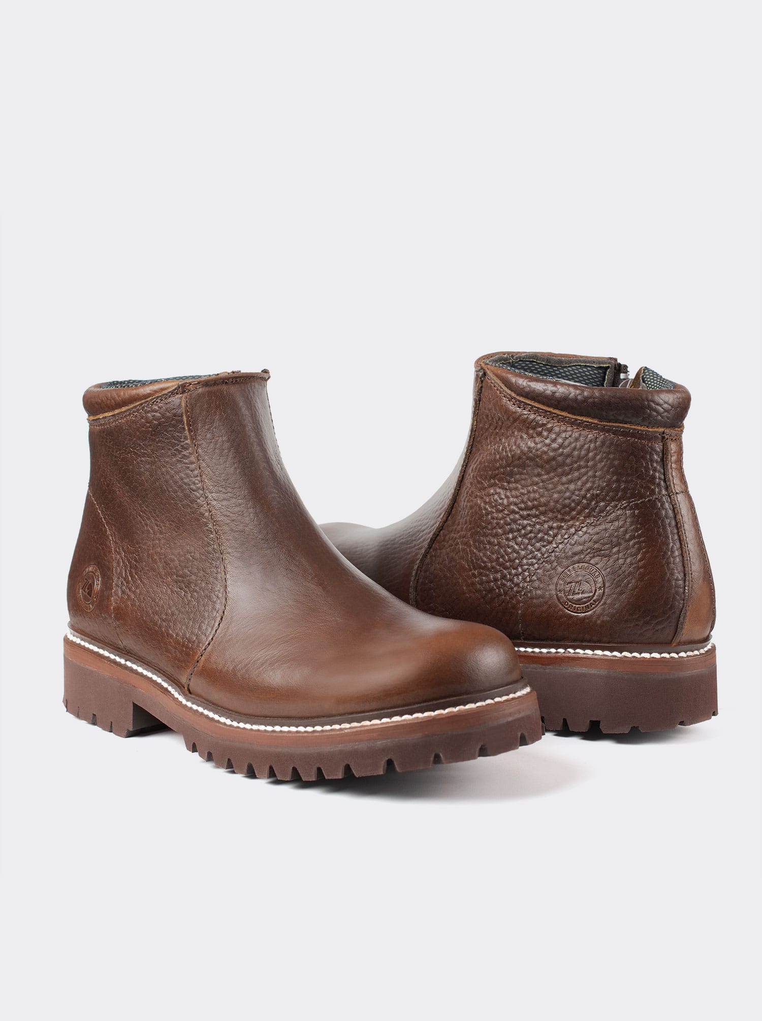 Zippered Comfort Boot in Bull Fight Ocher Style 2466