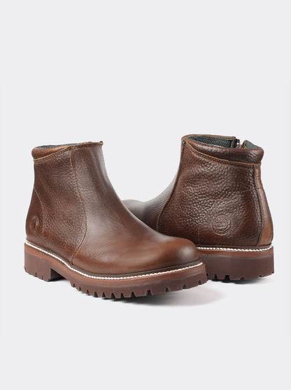 Zippered Comfort Boot in Bull Fight Ocher Style 2466