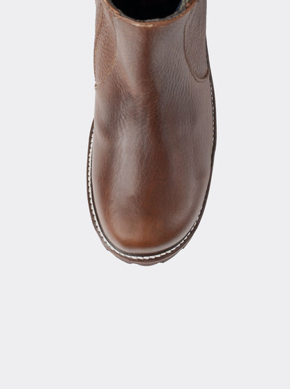 Zippered Comfort Boot in Bull Fight Ocher Style 2466