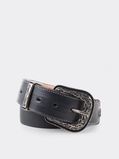 Cinturón Vaquero Sillero Negro / Est. 11