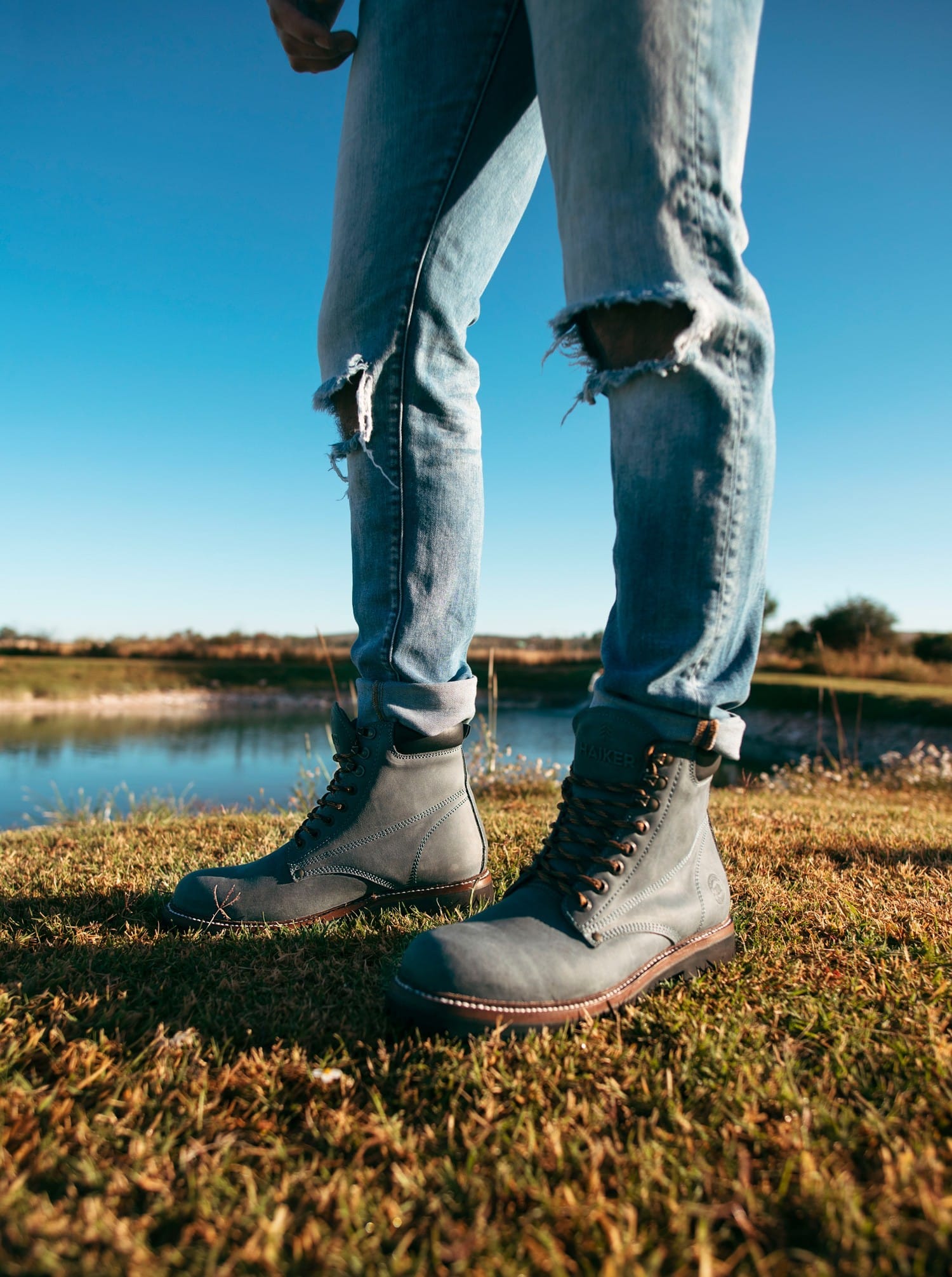 Bota Outdoor Siete Leguas para Uso Rudo Crazy Azul Est. 2413