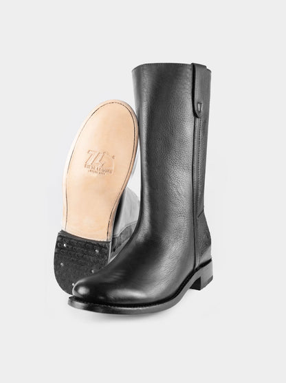 Spanish Boot with Montana Closure, Black, Style 3063