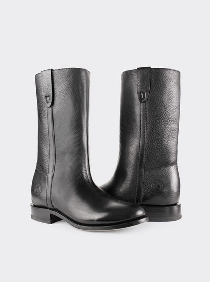 Spanish Boot with Montana Closure, Black, Style 3063