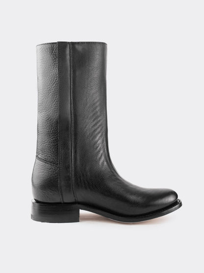 Spanish Boot with Montana Closure, Black, Style 3063