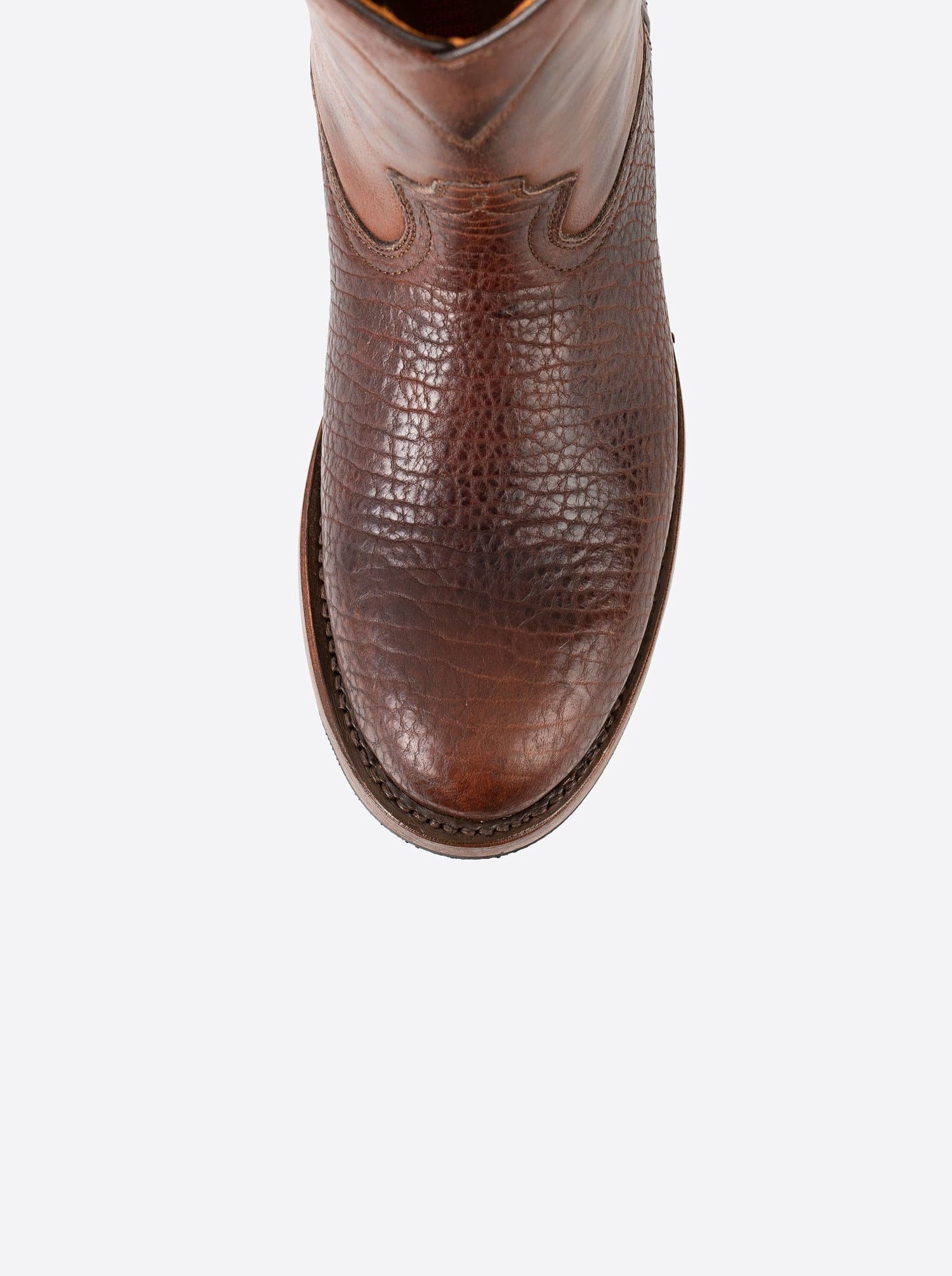 Bota de Bisonte Americano tipo Roper Siete Leguas Antiderrapante Dark Brown Est. 1000