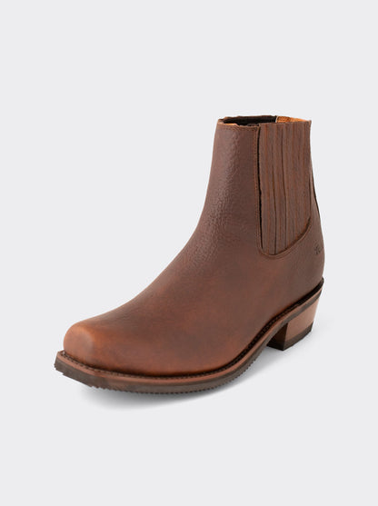 Botín Charro Trompa de Puerco con Suela Antiderrapante Bull Fight Ocre Estilo 3603