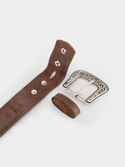 Cinturón Vaquero Bisonte Dark Brown / Est. 13