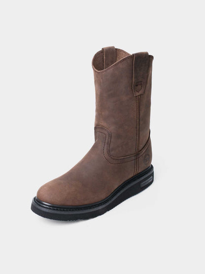 Bota Ligera y Ruda tipo Wellington Siete Leguas en piel Crazy Café Est. 2222