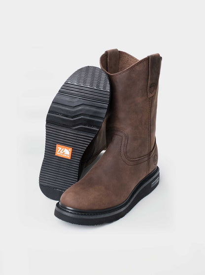 Bota Ligera y Ruda tipo Wellington Siete Leguas en piel Crazy Café Est. 2222