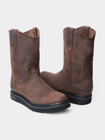 Bota Ligera y Ruda tipo Wellington Siete Leguas en piel Crazy Café Est. 2222