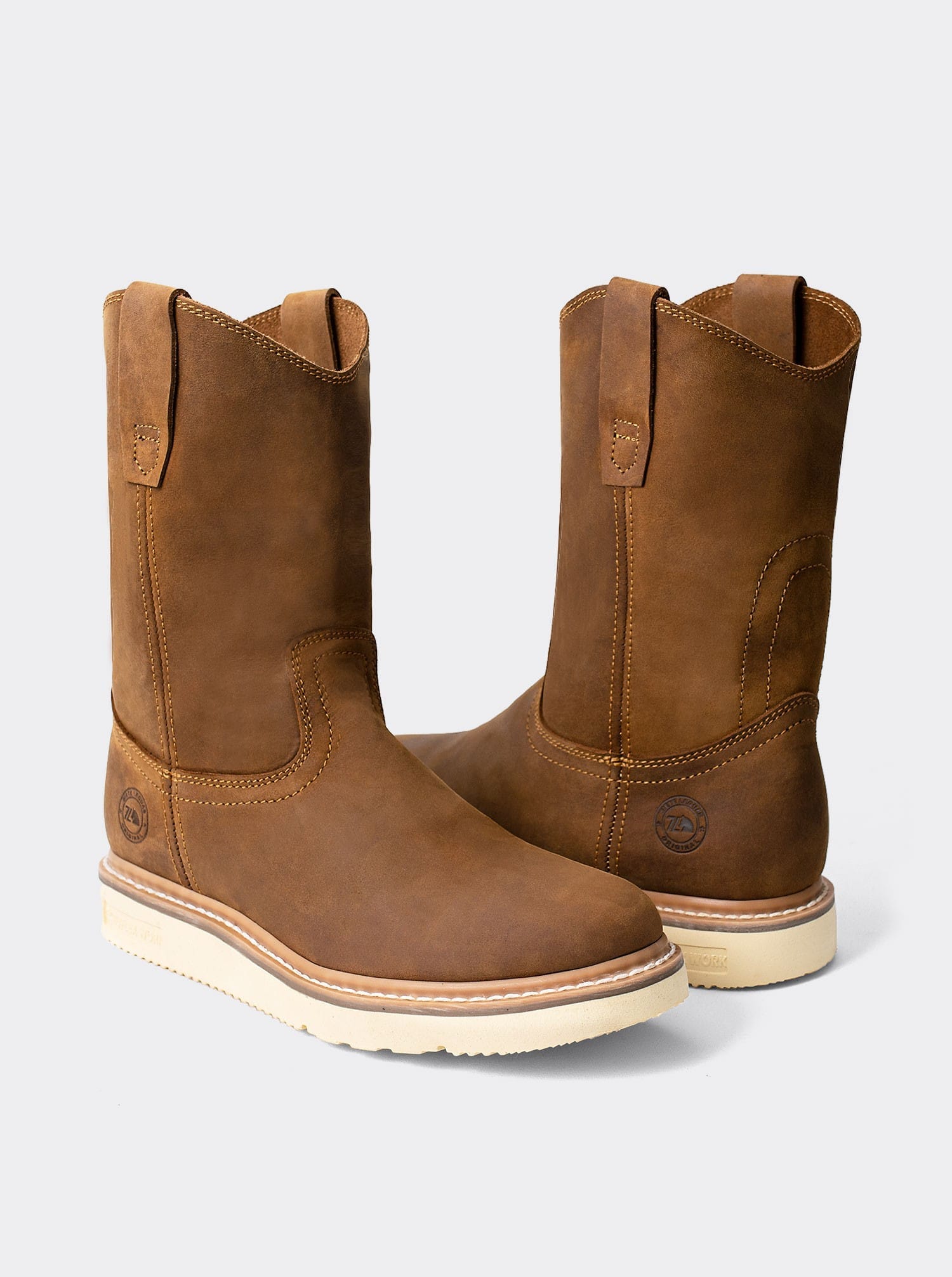 Bota Ligera y Ruda tipo Wellington Siete Leguas en piel Crazy Papaya Est. 2222