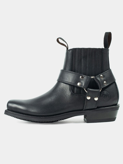 Botín Biker Montana Negro Estilo 3600