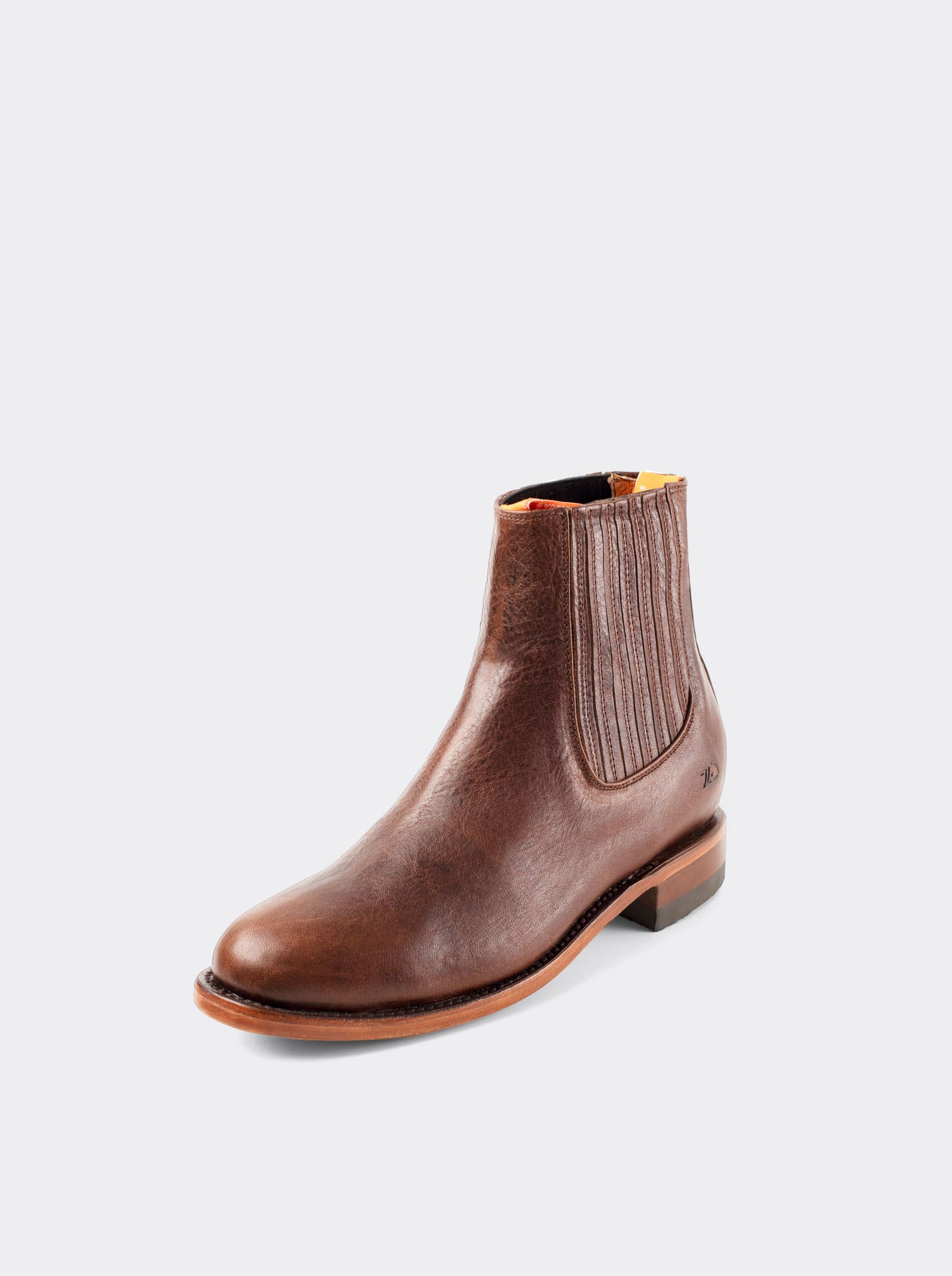 Botín Charro con Suela de Cuero Paddock Whiskey Estilo 6000