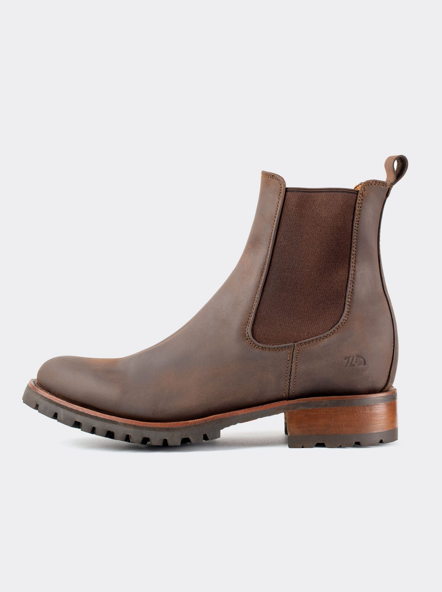 Botín Chelsea con Suela Track Crazy Café Estilo 6206