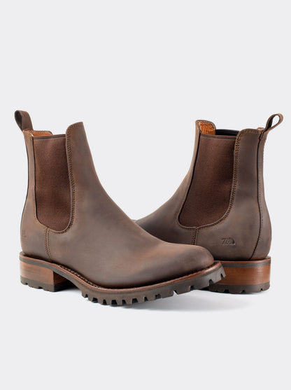 Botín Chelsea con Suela Track Crazy Café Estilo 6206