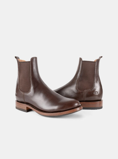 Botín Chelsea con Suela Antiderrapante Olmeca Café Estilo 6206