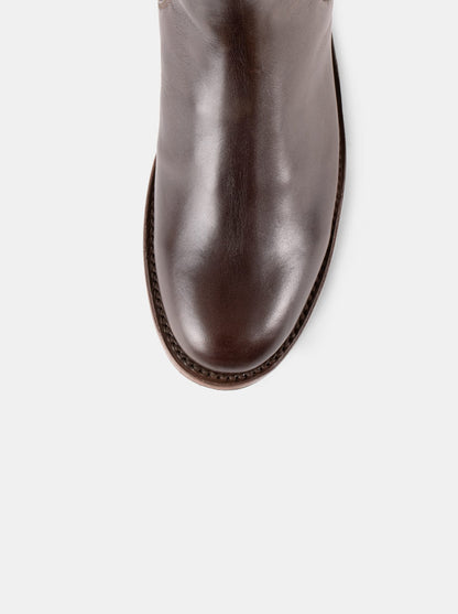 Botín Chelsea con Suela Antiderrapante Olmeca Café Estilo 6206