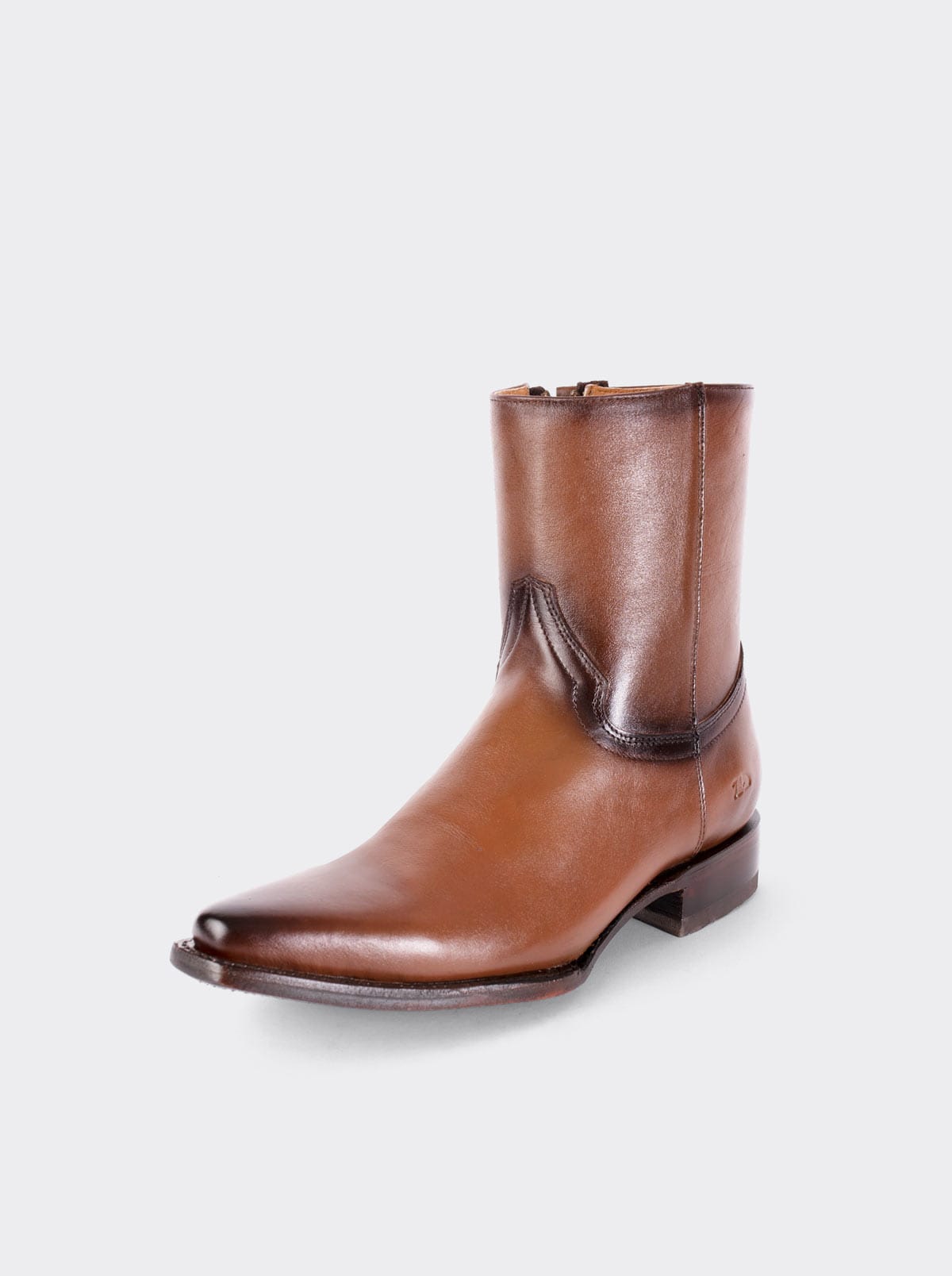 Botín Vaquero Puntal con Cierre Nessy Brown estilo 6207