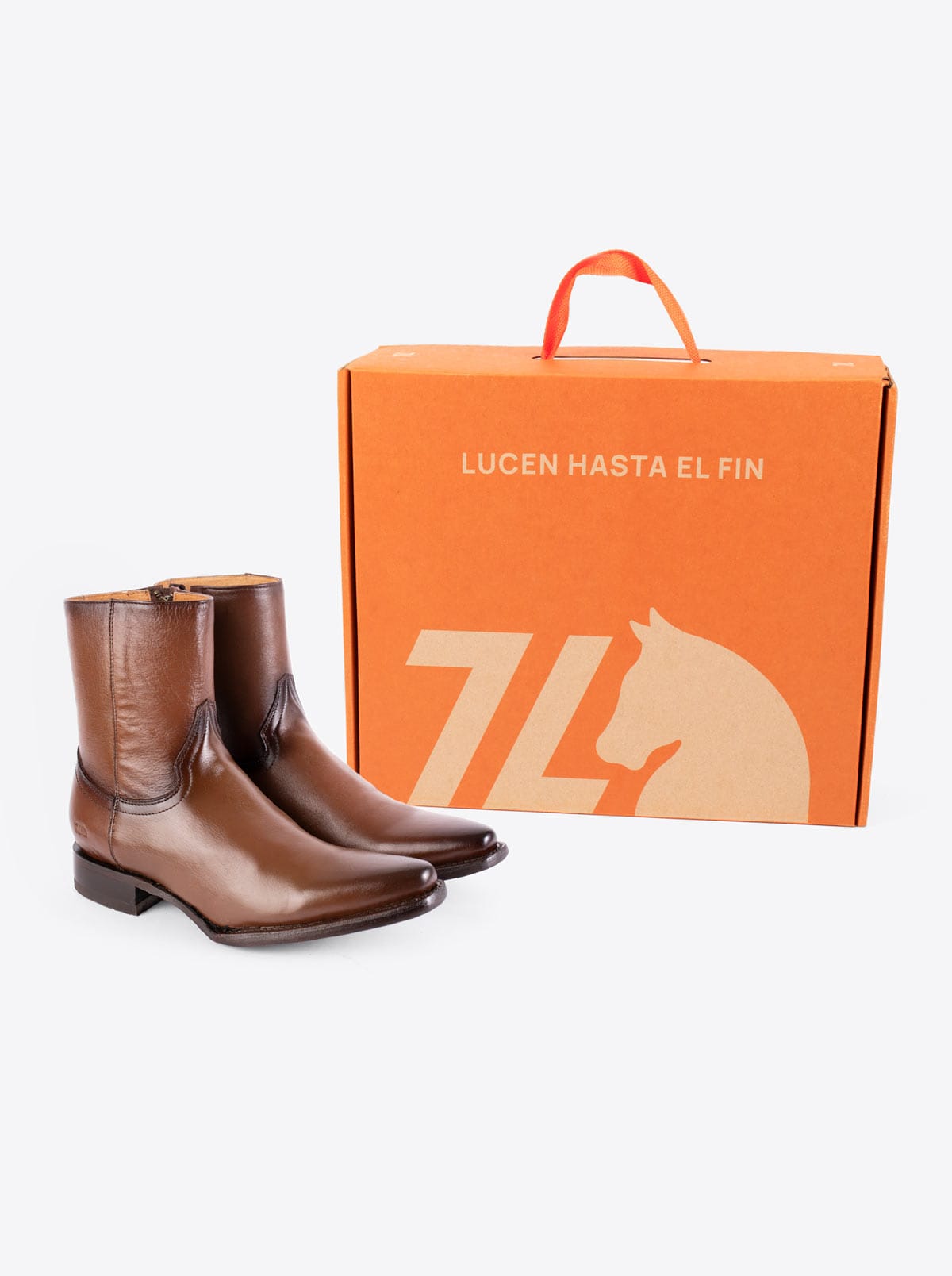 Botín Vaquero Puntal con Cierre Nessy Brown estilo 6207