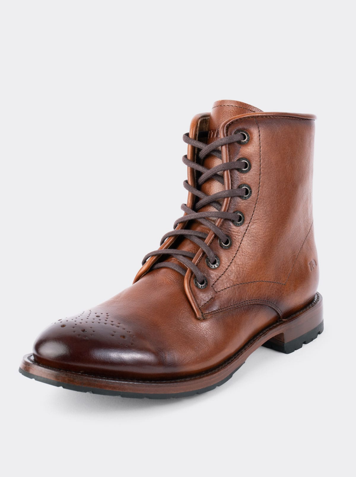 Dress Boot with Double Life Sole, Track Challenger, Mahogany, Style 6303