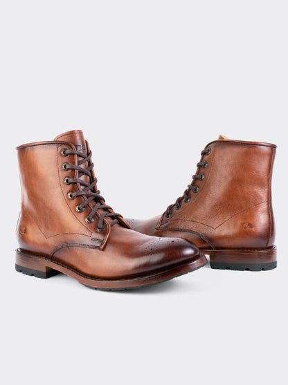 Dress Boot with Double Life Sole, Track Challenger, Mahogany, Style 6303