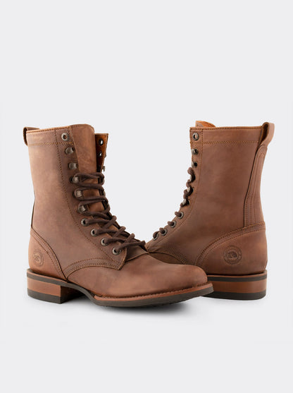 Botín Vaquero Lacer Suela Vibram Resistente a Aceites Agreste Whiskey Estilo 6309