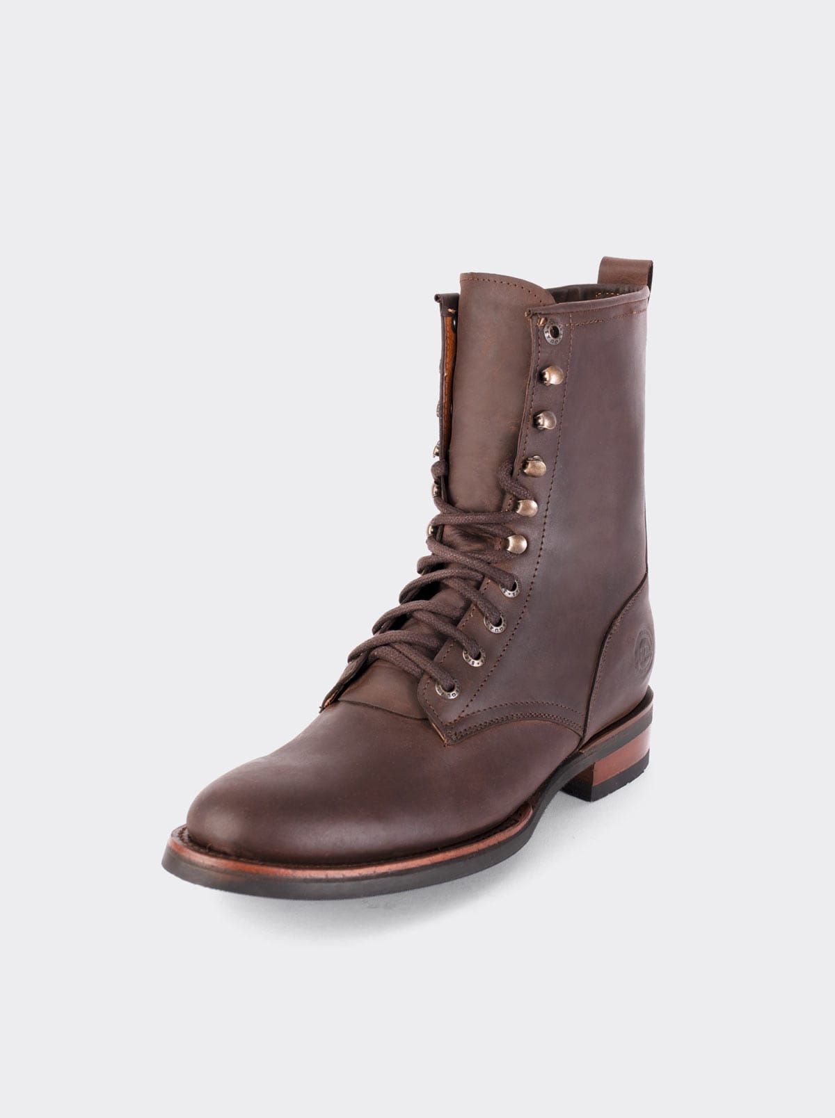 Botín Vaquero Lacer Suela Vibram Resistente a Aceites Crazy Cafe Estilo 6309