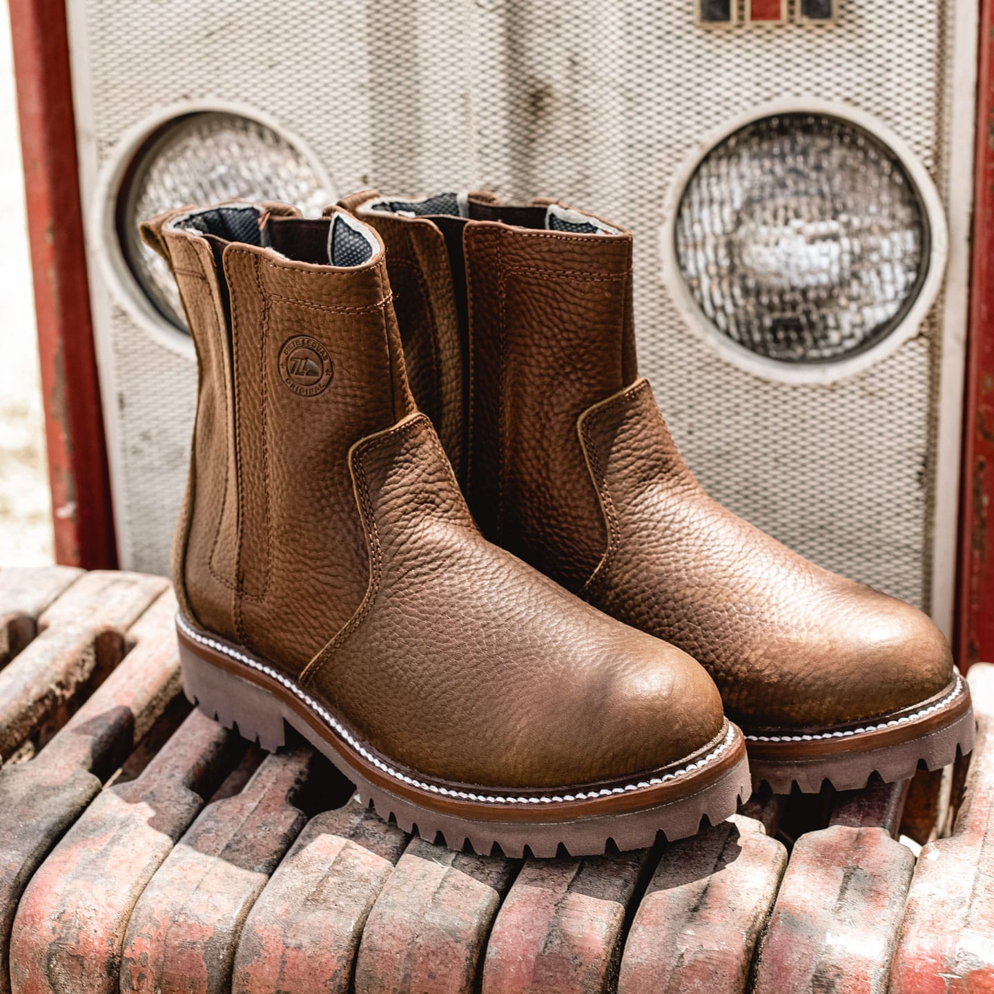 Bota de Trabajo con Elástico Bull Fight Ocre Estilo 2727