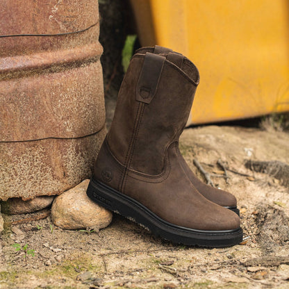 Bota de Trabajo Ligera Wellington Crazy Café Estilo 2222