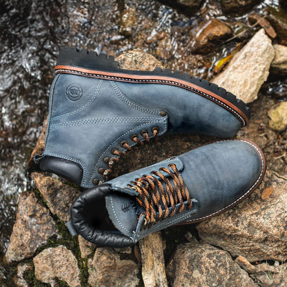 Bota Haiker + Amplio Crazy Azul Estilo 2413