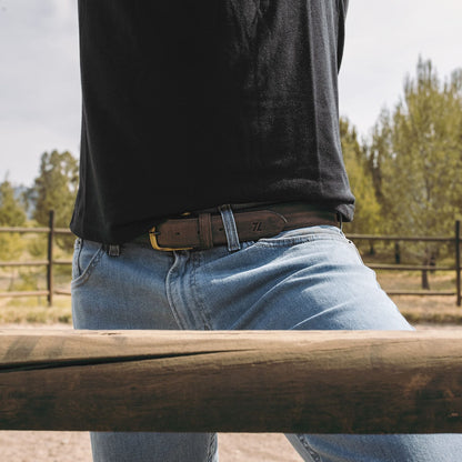 Elegant Belt in Aquiles Brown Style 12