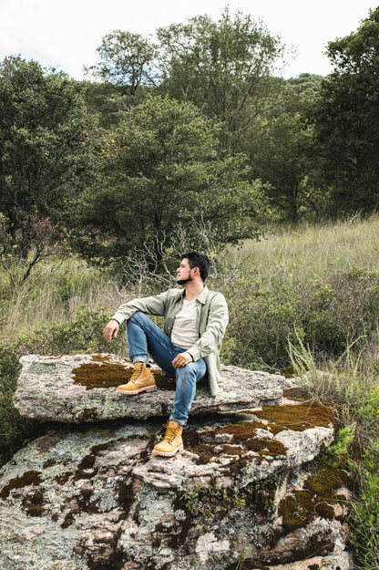 Bota Haiker  Nobuck Trigo Estilo 2415