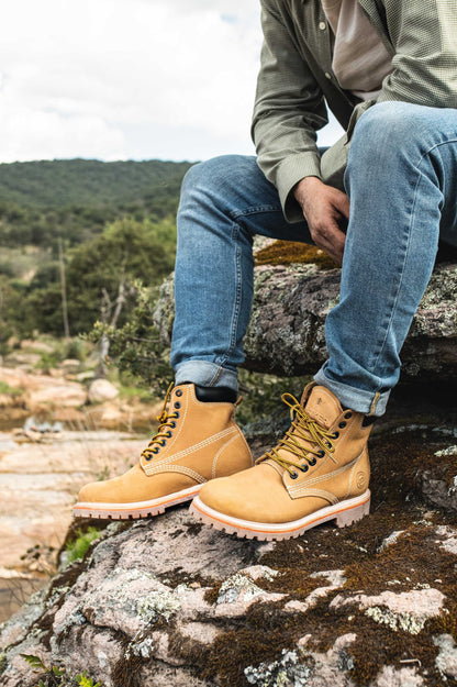 Bota Haiker  Nobuck Trigo Estilo 2415