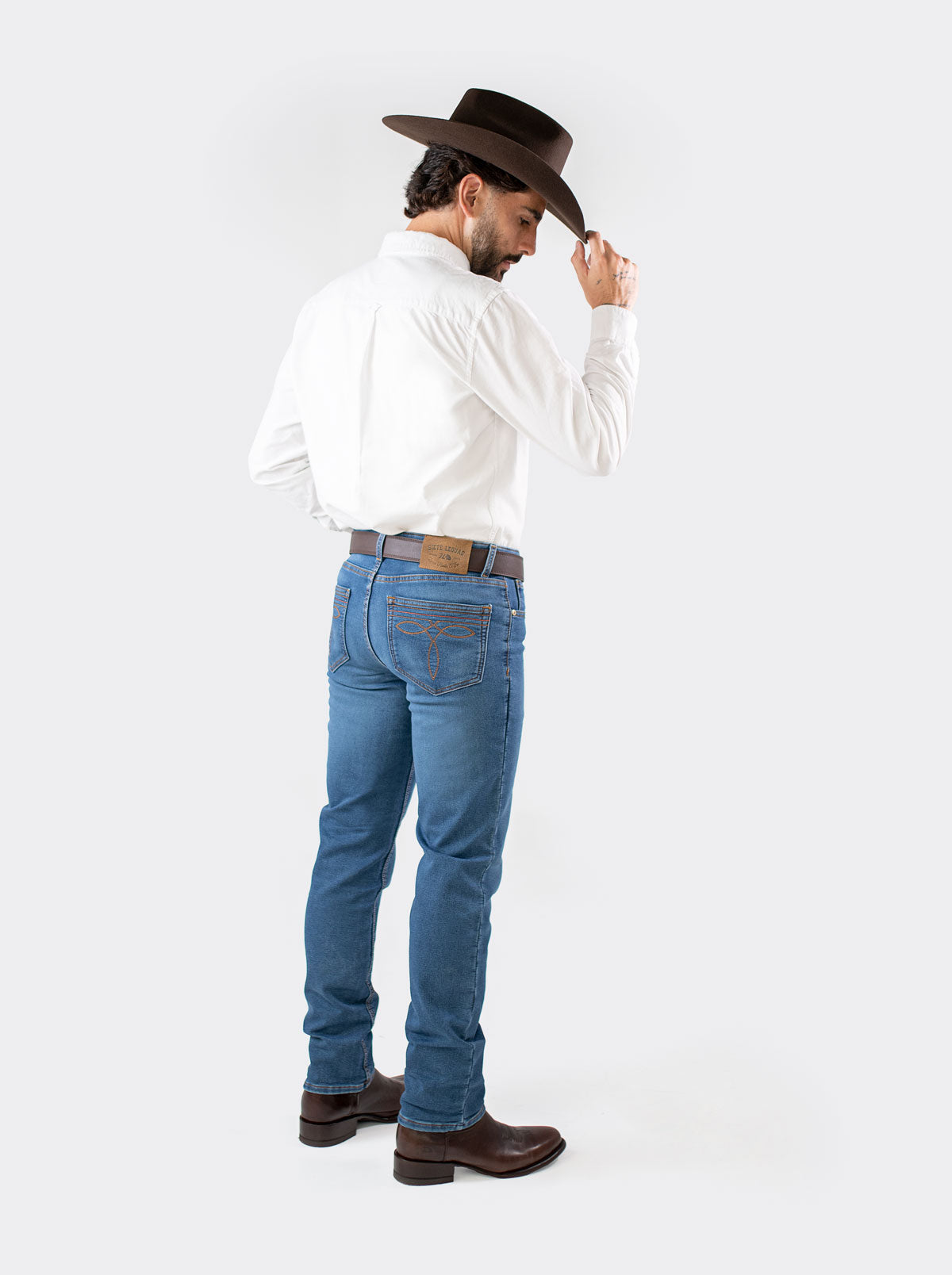 Pantalon Vaquero 7L FLEX Corte Regular Indigo Stone