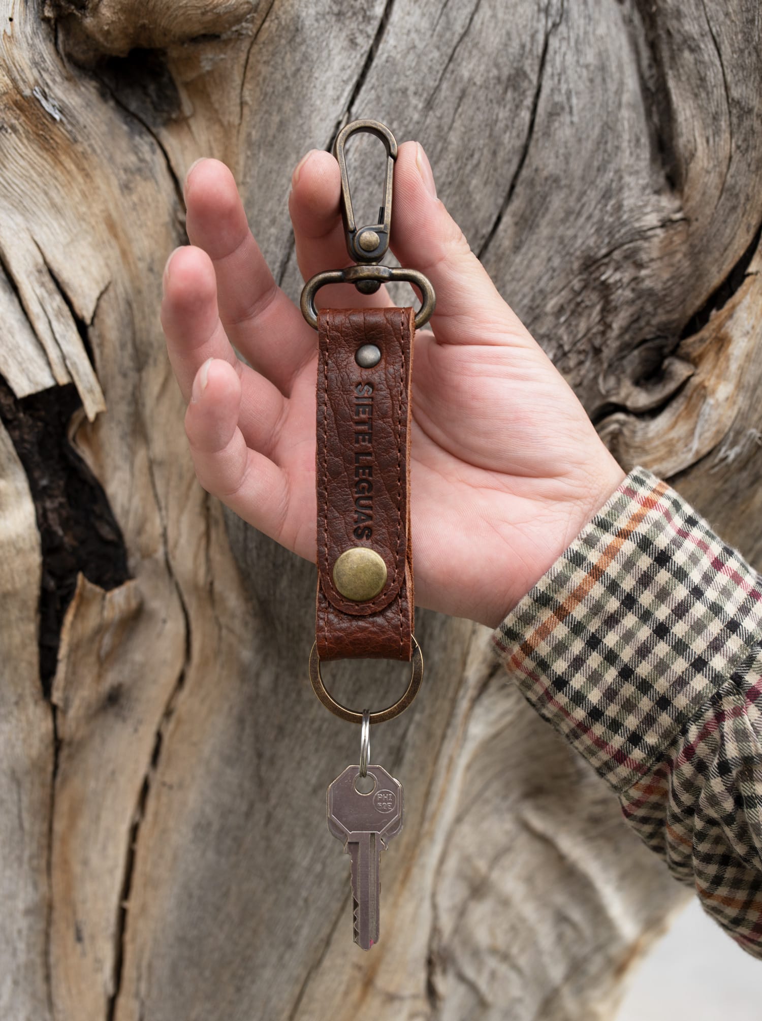 Llavero Siete Leguas en Bisonte Americano Whiskey