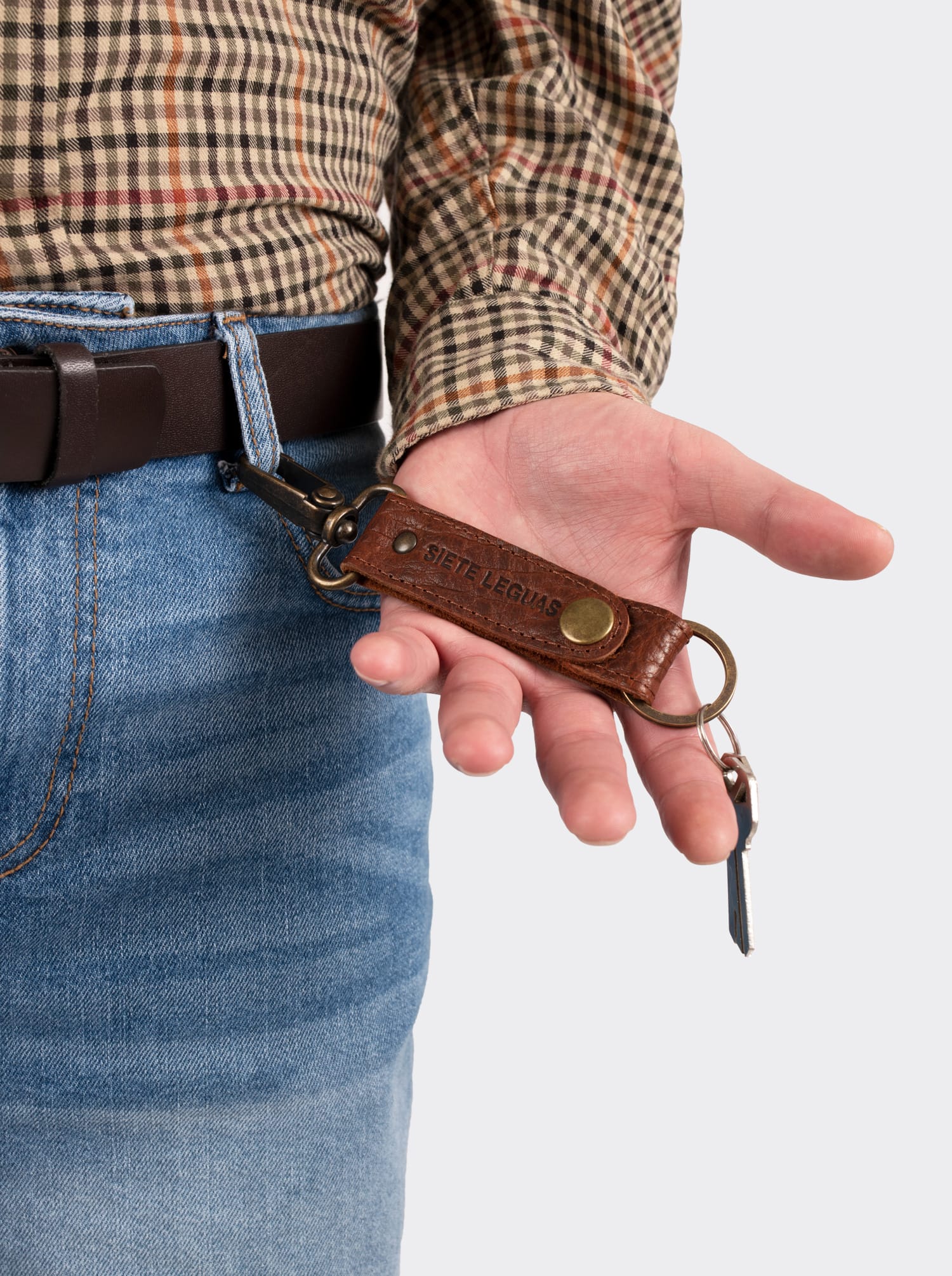 Llavero Siete Leguas en Bisonte Americano Whiskey