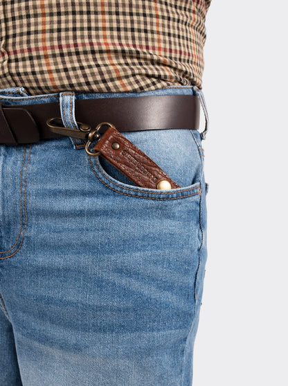 Llavero Siete Leguas en Bisonte Americano Whiskey