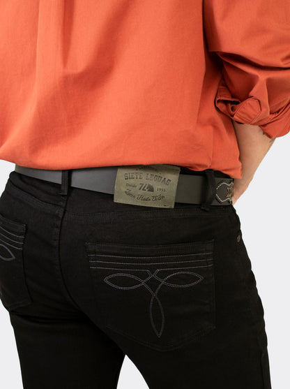 7L FLEX Regular Cut Denim Jeans Black