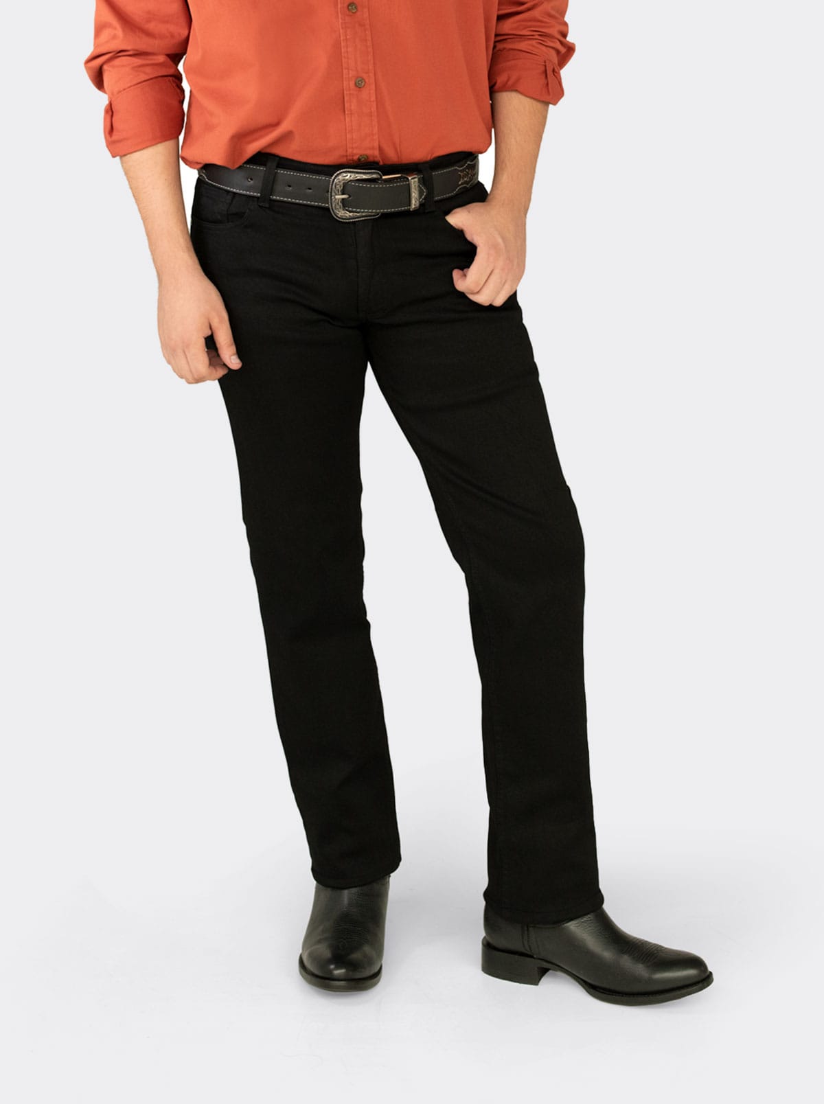 7L FLEX Regular Cut Denim Jeans Black