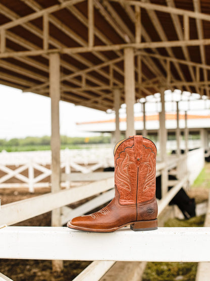 Bota Rodeo con Suela Antiderrapante Bisonte Americano Whiskey Estilo 1553