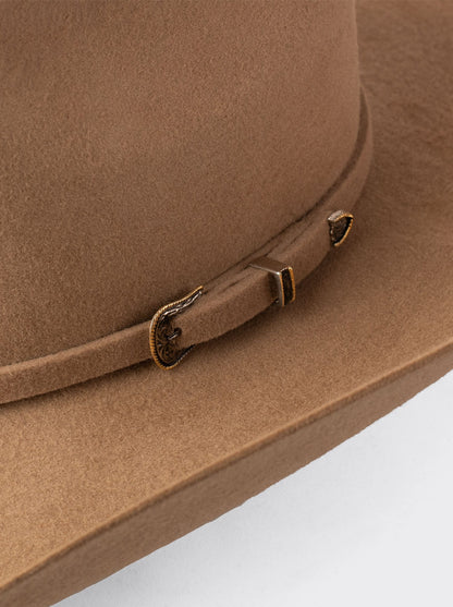 Sombrero Vaquero Unisex Estilo Texana 8 Segundos Lana Camel