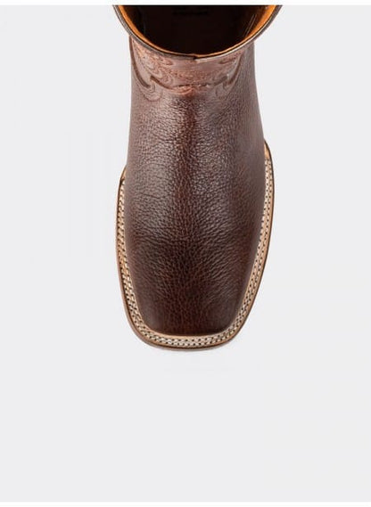 Bota Rodeo con Suela Antiderrapante Bisonte Americano Dark Brown Estilo 1546