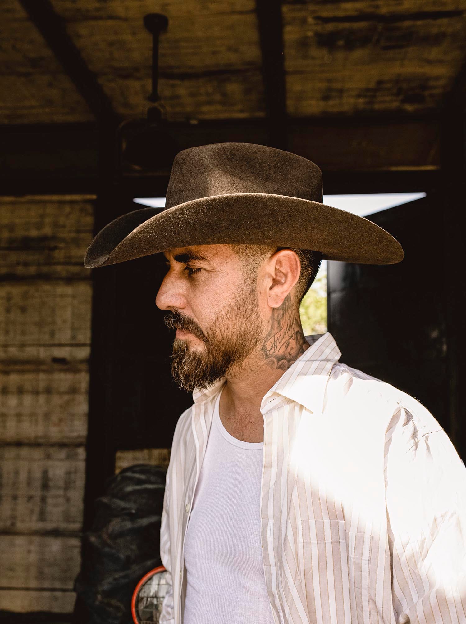 Texana Style Cowboy Hat in Chocolate Wool