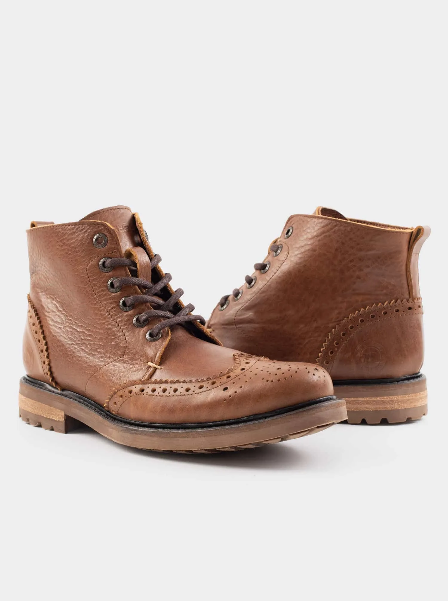 Botin Bostoneano Siete Leguas Piel Challenger Caoba Est. 7001