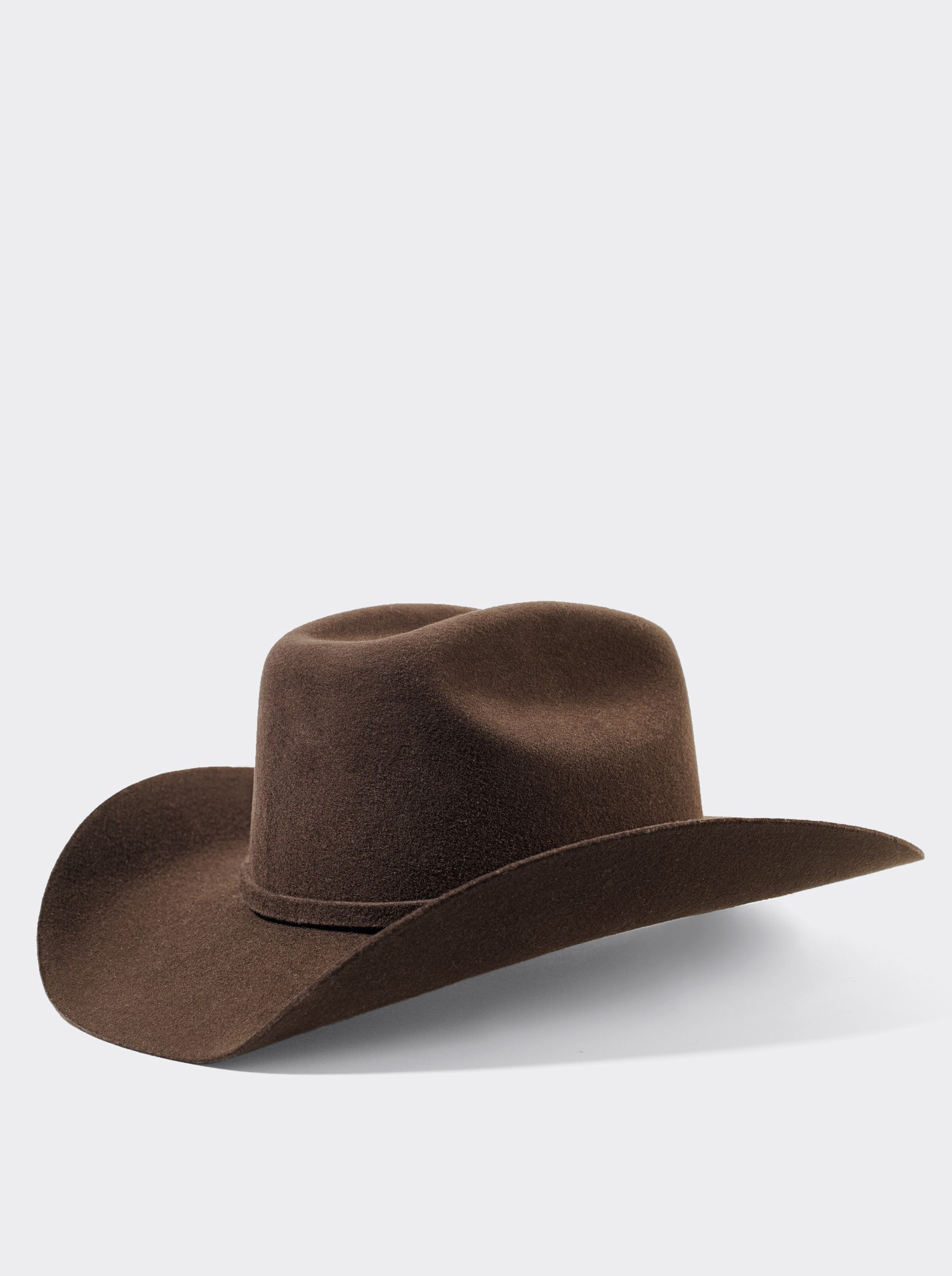 Texana Style Cowboy Hat in Chocolate Wool