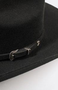Sombrero Unisex Vaquero de Lana color Negro Siete Leguas Est. Texana